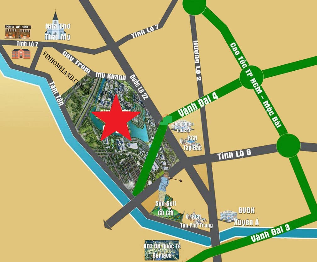 Liên hệ vùng dự án Vinhomes Hóc Môn