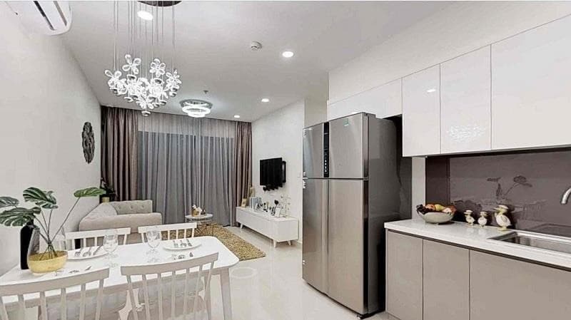 Khu vực bếp nhà mẫu Vinhomes Hóc Môn